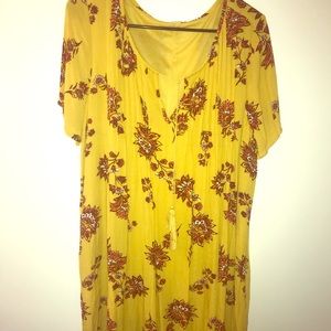 Yellow Floral Old Navy Dress